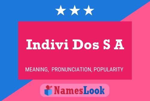 Indivi Dos S A 名字海报