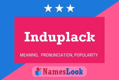 Induplack 名字海报