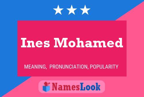 Ines Mohamed 名字海报