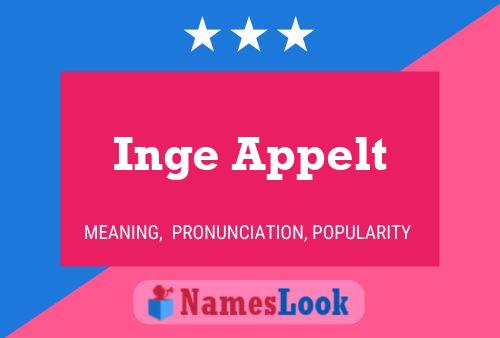 Inge Appelt 名字海报