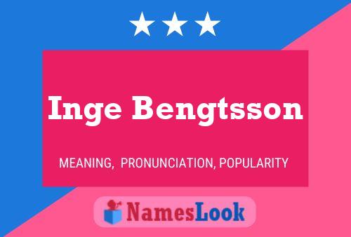 Inge Bengtsson 名字海报