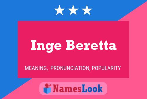 Inge Beretta 名字海报