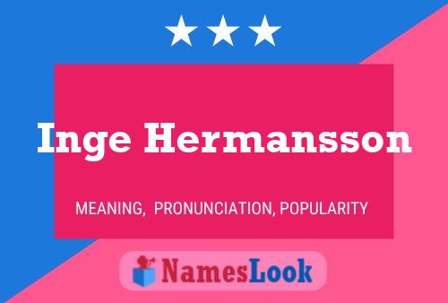 Inge Hermansson 名字海报