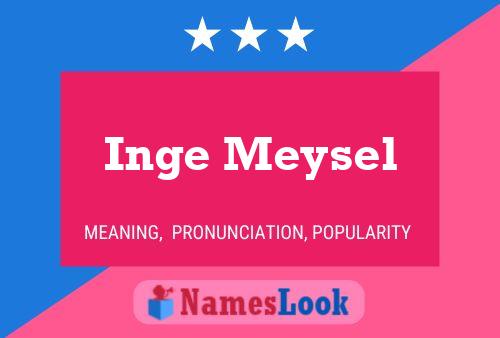 Inge Meysel 名字海报