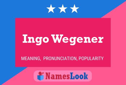 Ingo Wegener 名字海报