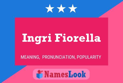 Ingri Fiorella 名字海报