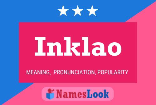 Inklao 名字海报