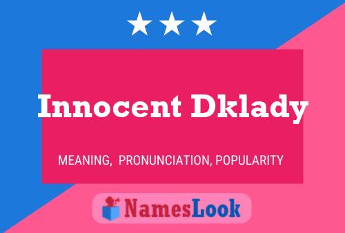 Innocent Dklady 名字海报