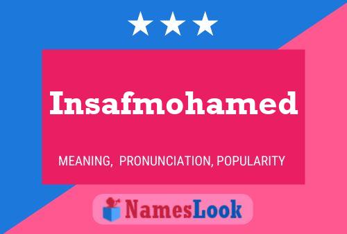 Insafmohamed 名字海报