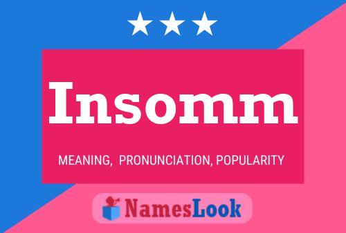 Insomm 名字海报