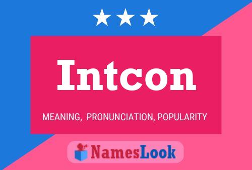 Intcon 名字海报