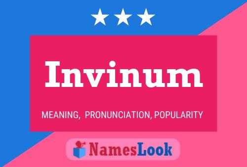 Invinum 名字海报