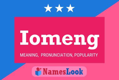 Iomeng 名字海报