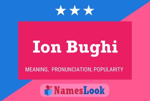 Ion Bughi 名字海报