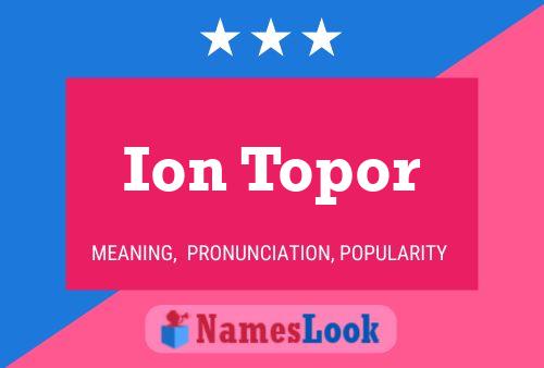 Ion Topor 名字海报