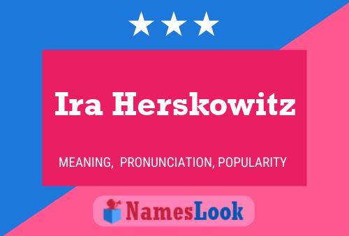 Ira Herskowitz 名字海报