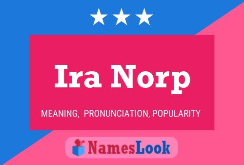 Ira Norp 名字海报