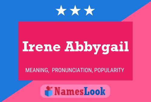 Irene Abbygail 名字海报