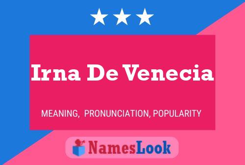 Irna De Venecia 名字海报