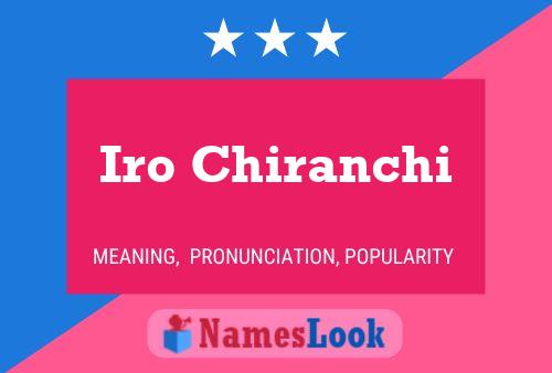 Iro Chiranchi 名字海报