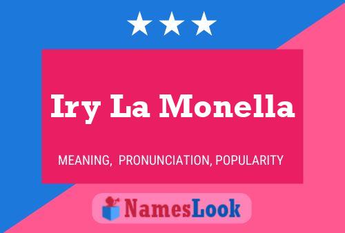 Iry La Monella 名字海报