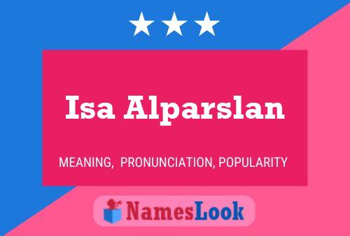 Isa Alparslan 名字海报