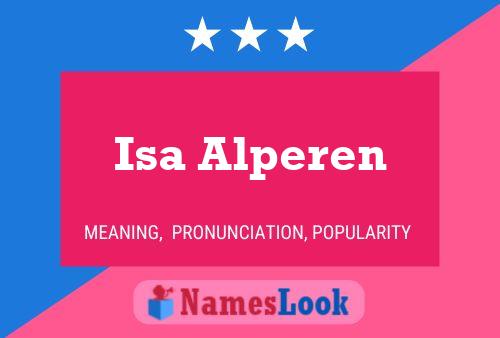 Isa Alperen 名字海报