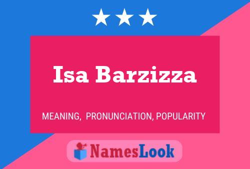 Isa Barzizza 名字海报