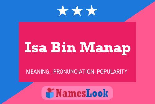 Isa Bin Manap 名字海报