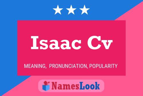 Isaac Cv 名字海报