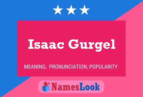 Isaac Gurgel 名字海报