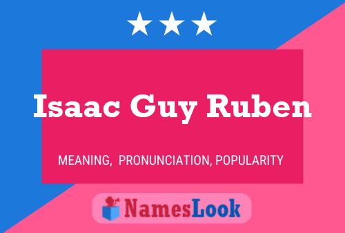 Isaac Guy Ruben 名字海报