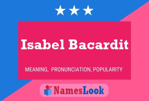 Isabel Bacardit 名字海报