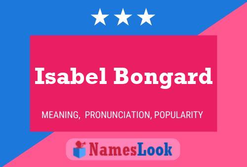 Isabel Bongard 名字海报