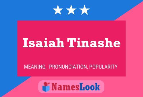 Isaiah Tinashe 名字海报