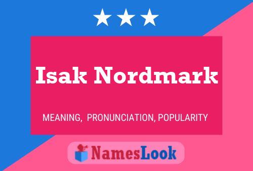 Isak Nordmark 名字海报