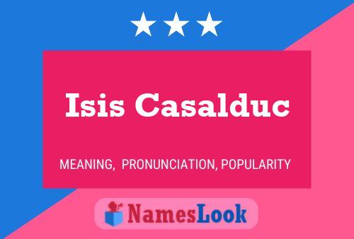 Isis Casalduc 名字海报