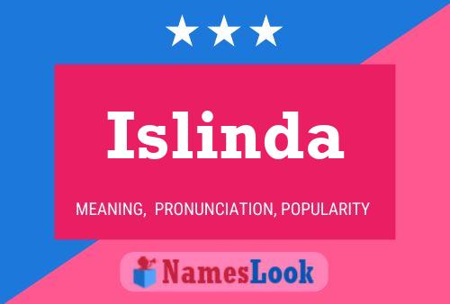 Islinda 名字海报