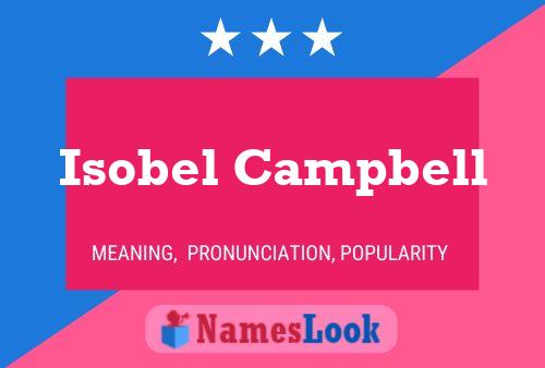 Isobel Campbell 名字海报