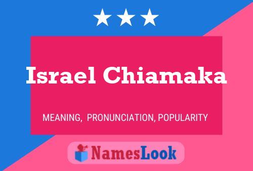 Israel Chiamaka 名字海报