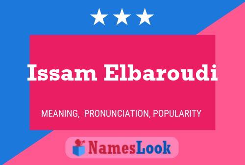 Issam Elbaroudi 名字海报