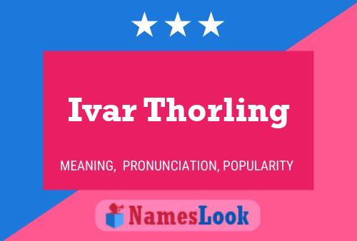 Ivar Thorling 名字海报