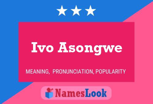 Ivo Asongwe 名字海报