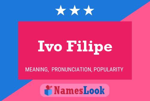 Ivo Filipe 名字海报