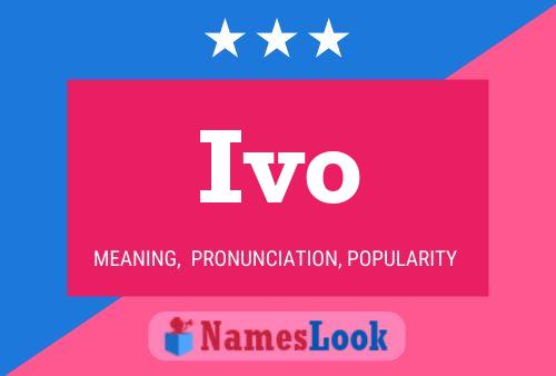 Ivo 名字海报