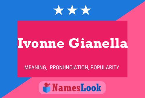 Ivonne Gianella 名字海报