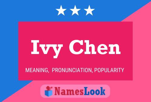 Ivy Chen 名字海报