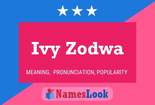 Ivy Zodwa 名字海报