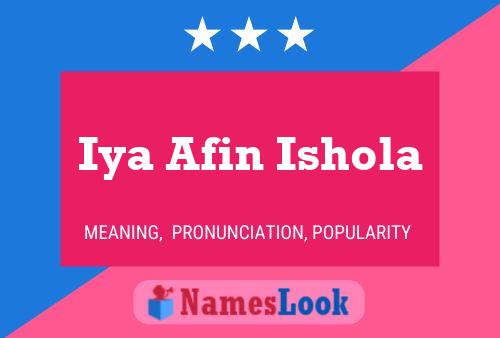 Iya Afin Ishola 名字海报