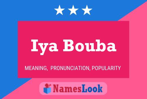 Iya Bouba 名字海报